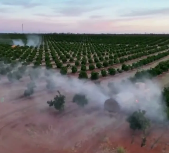 OMC AR-500 Spraying — Two ARs, Wide Aerial